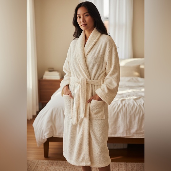 Barefoot Dreams Cozy Chic Cream Robe